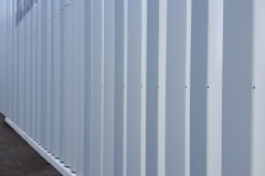 Hinterlüftete Metallfassade