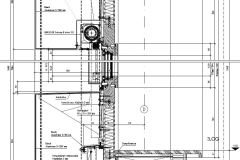 Vertikalschnitt-Suedfassade