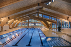 Schwimmhalle Richtung Süden