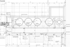 Horizontalschnitt Anschluss Turm