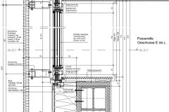 Vertikalschnitt Fassade Regelgeschoss